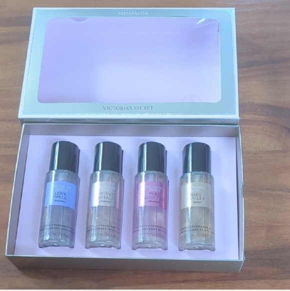 New Victoria Secret Body Fragrance Shimmer Mists Gift Set - Picture 2 of 6